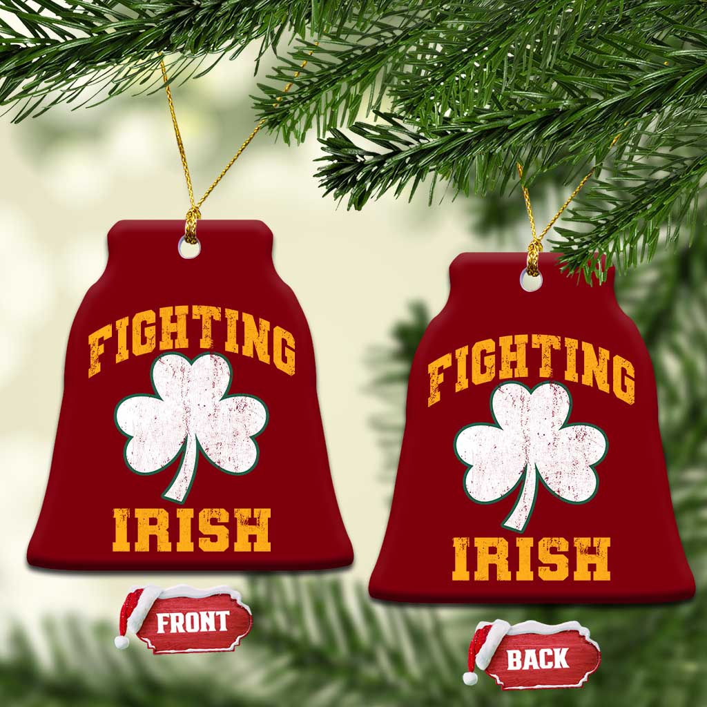 Vintage Fighting Irish Ceramic Ornament Retro History Gold Shamrock TS10 Print Your Wear