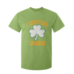 Vintage Fighting Irish T Shirt For Kid Retro History Gold Shamrock TS10 Lime Print Your Wear