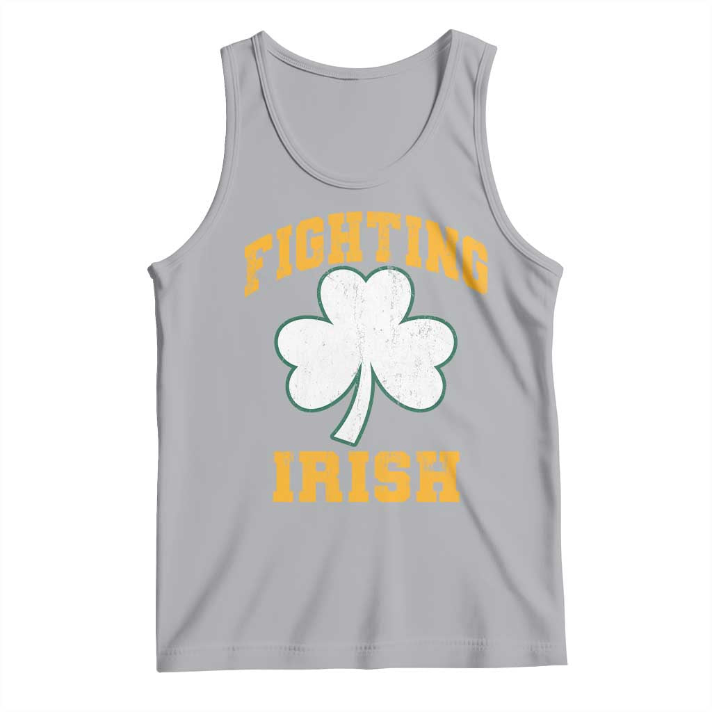 Vintage Fighting Irish Tank Top Retro History Gold Shamrock TS10 Athletic Heather Print Your Wear