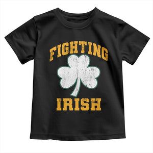 Vintage Fighting Irish Toddler T Shirt Retro History Gold Shamrock TS10 Black Print Your Wear