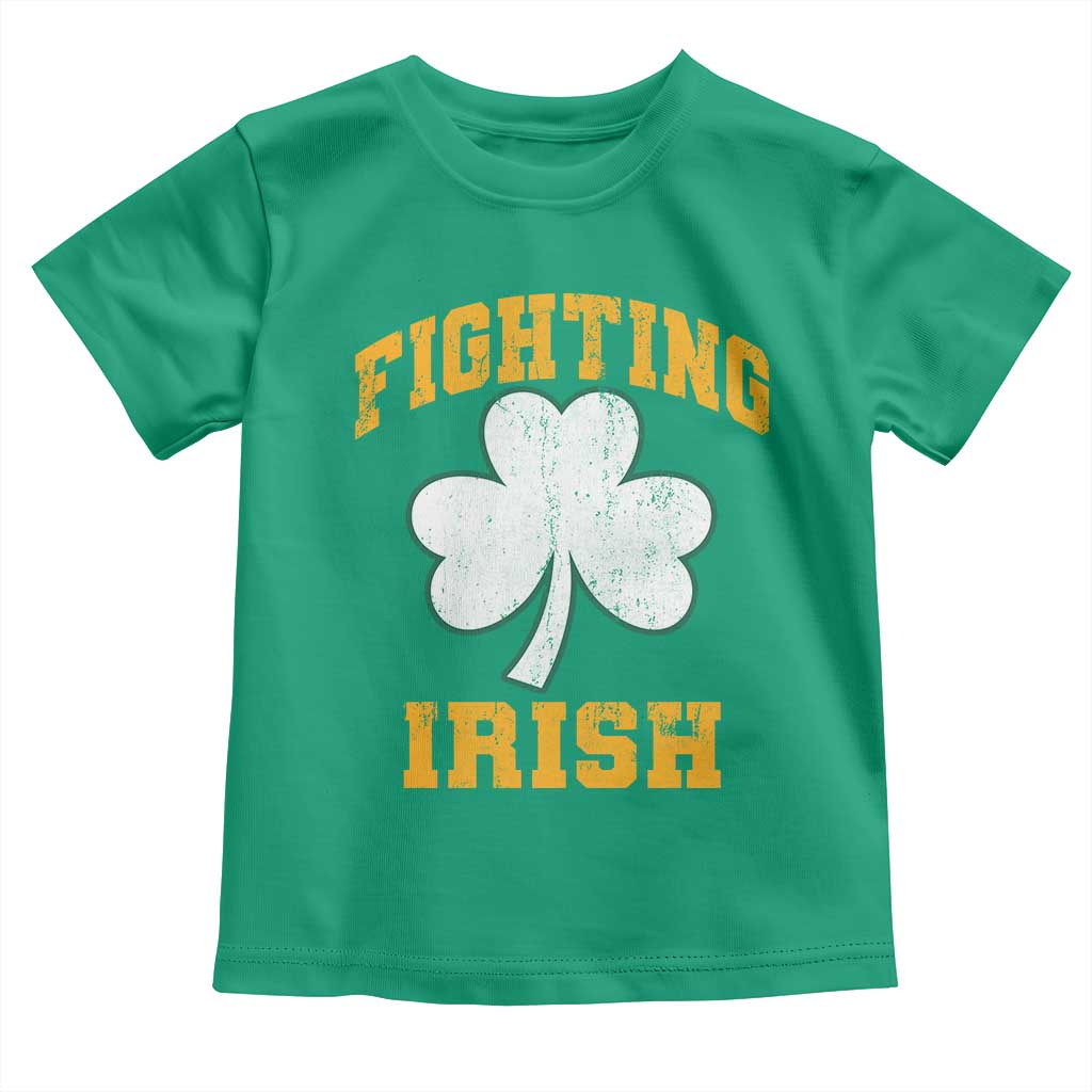 Vintage Fighting Irish Toddler T Shirt Retro History Gold Shamrock TS10 Irish Green Print Your Wear