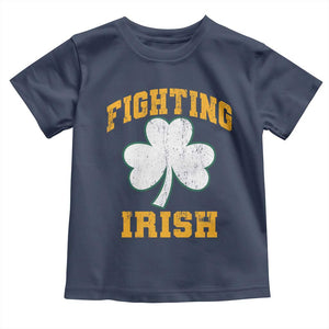 Vintage Fighting Irish Toddler T Shirt Retro History Gold Shamrock TS10 Navy Print Your Wear