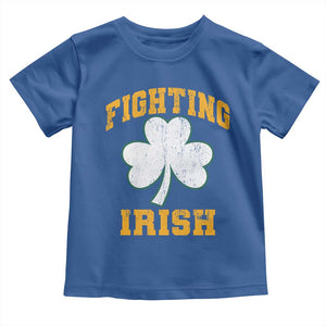 Vintage Fighting Irish Toddler T Shirt Retro History Gold Shamrock TS10 Royal Blue Print Your Wear