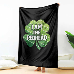 Funny Irish St Patricks Day Im The Redhead Throw Blanket Retro Vintage Lucky Shamrock TS10 Print Your Wear