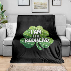 Funny Irish St Patricks Day Im The Redhead Throw Blanket Retro Vintage Lucky Shamrock TS10 Print Your Wear