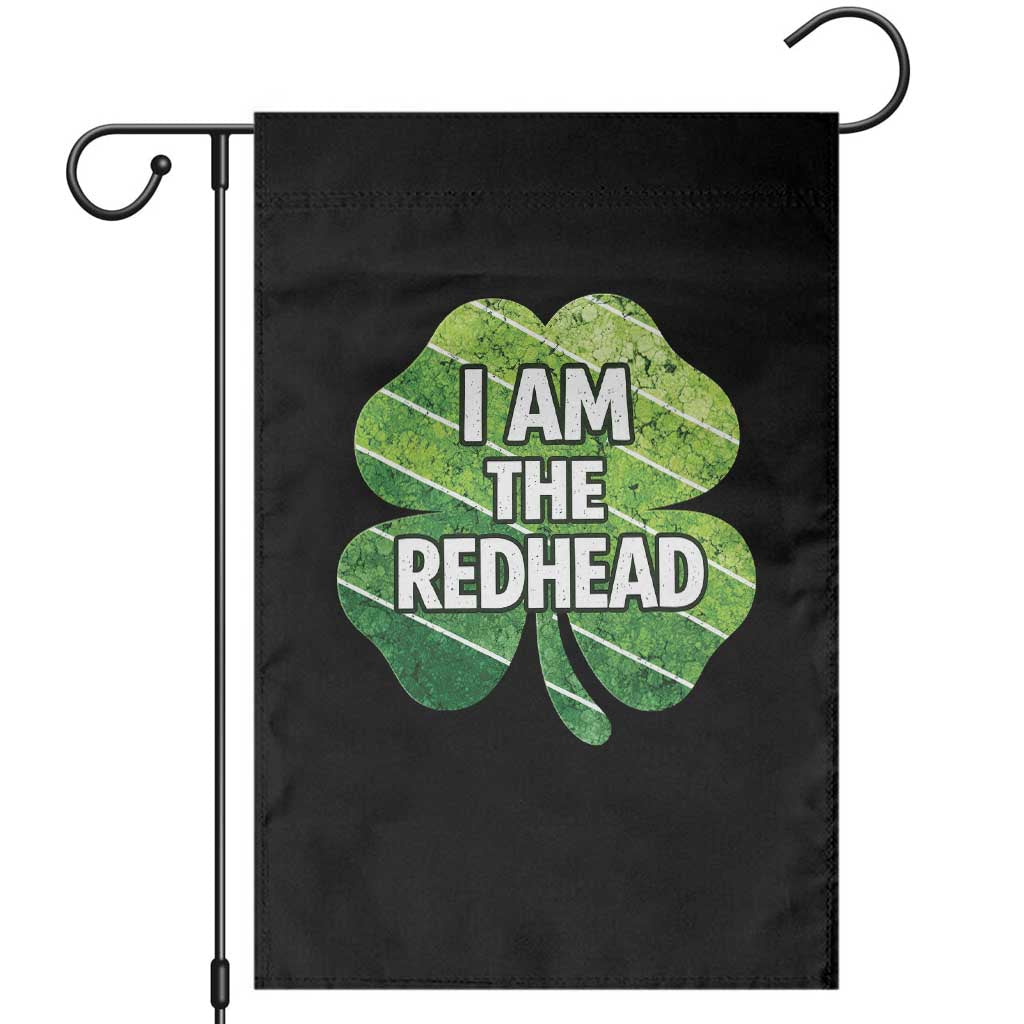 Funny Irish St Patricks Day Im The Redhead Garden Flag Retro Vintage Lucky Shamrock TS10 Black Print Your Wear