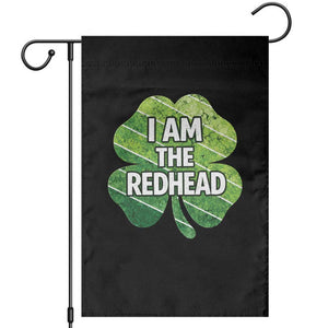 Funny Irish St Patricks Day Im The Redhead Garden Flag Retro Vintage Lucky Shamrock TS10 Black Print Your Wear