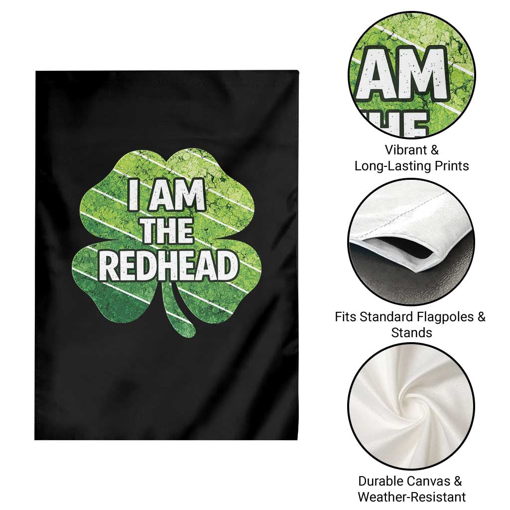 Funny Irish St Patricks Day Im The Redhead Garden Flag Retro Vintage Lucky Shamrock TS10 Print Your Wear