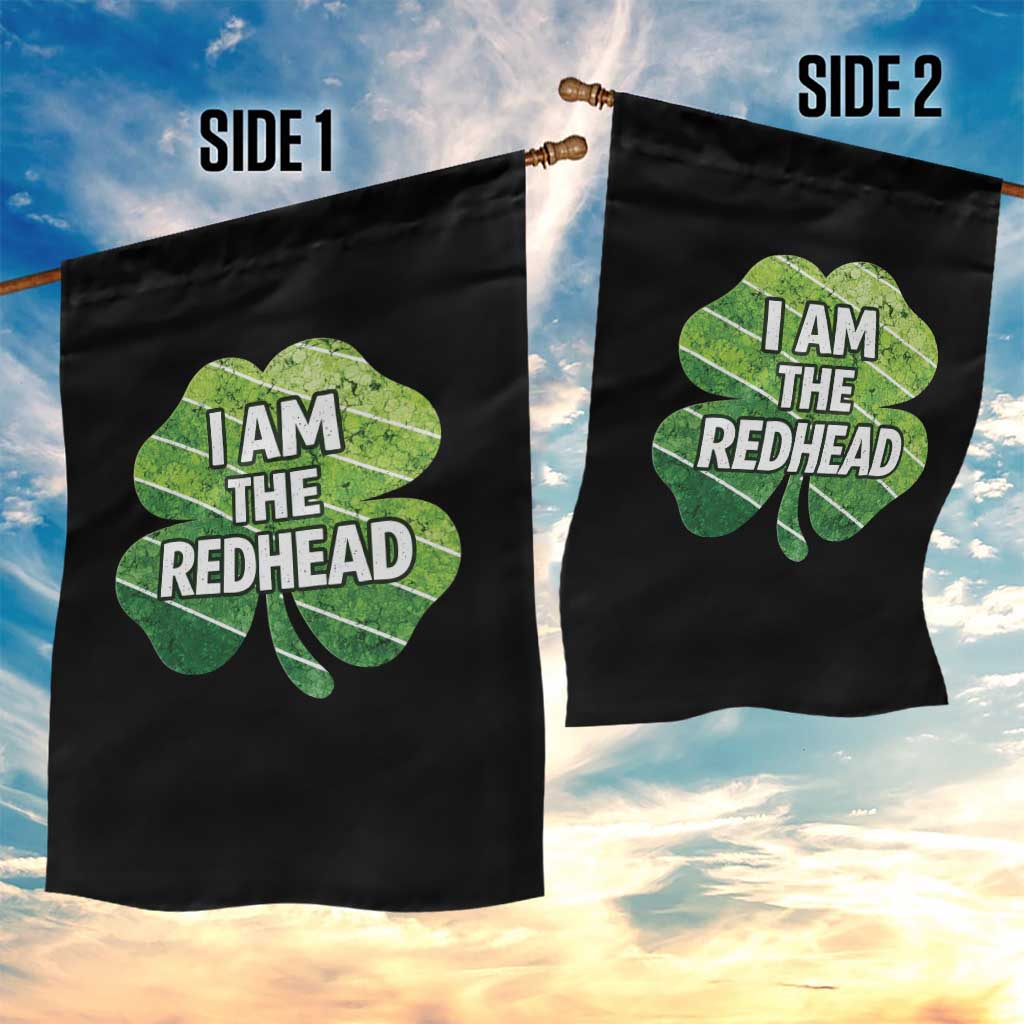 Funny Irish St Patricks Day Im The Redhead Garden Flag Retro Vintage Lucky Shamrock TS10 Print Your Wear