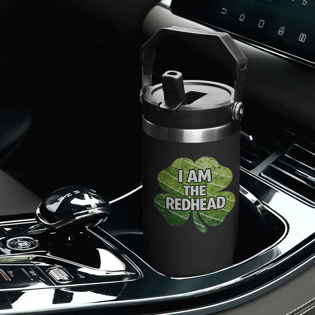 Funny Irish St Patricks Day Im The Redhead Flip Straw Tumbler Retro Vintage Lucky Shamrock TS10 Print Your Wear