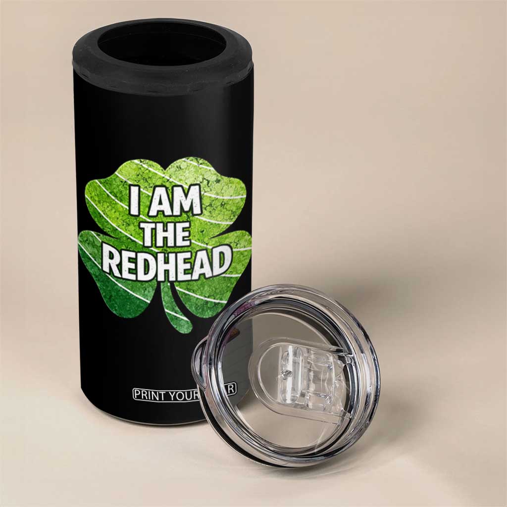 Funny Irish St Patricks Day Im The Redhead 4 in 1 Can Cooler Tumbler Retro Vintage Lucky Shamrock TS10 Print Your Wear