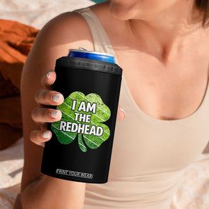 Funny Irish St Patricks Day Im The Redhead 4 in 1 Can Cooler Tumbler Retro Vintage Lucky Shamrock TS10 Print Your Wear