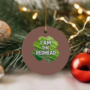 Funny Irish St Patricks Day Im The Redhead Ceramic Ornament Retro Vintage Lucky Shamrock TS10 1pc Mocha Print Your Wear