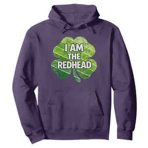 Funny Irish St Patricks Day Im The Redhead Hoodie Retro Vintage Lucky Shamrock TS10 Purple Print Your Wear