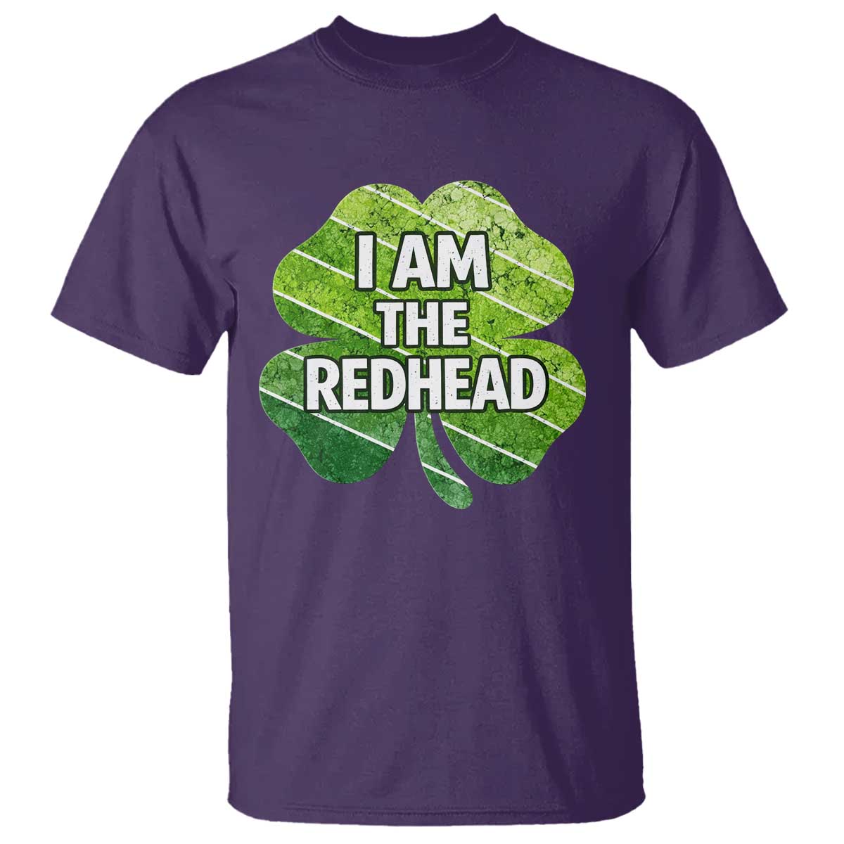 Funny Irish St Patricks Day Im The Redhead T Shirt Retro Vintage Lucky Shamrock TS10 Purple Print Your Wear