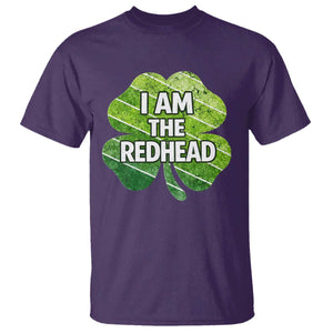 Funny Irish St Patricks Day Im The Redhead T Shirt Retro Vintage Lucky Shamrock TS10 Purple Print Your Wear