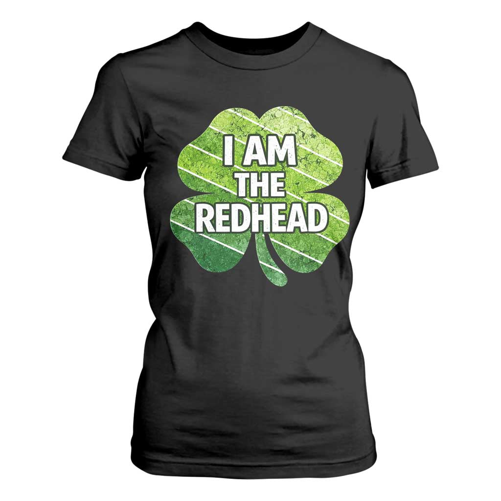 Funny Irish St Patricks Day Im The Redhead T Shirt For Women Retro Vintage Lucky Shamrock TS10 Black Print Your Wear