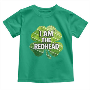 Funny Irish St Patricks Day Im The Redhead Toddler T Shirt Retro Vintage Lucky Shamrock TS10 Irish Green Print Your Wear