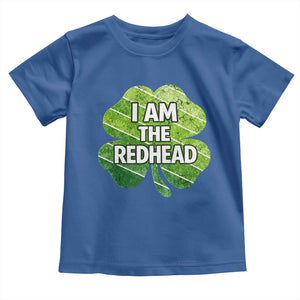 Funny Irish St Patricks Day Im The Redhead Toddler T Shirt Retro Vintage Lucky Shamrock TS10 Royal Blue Print Your Wear