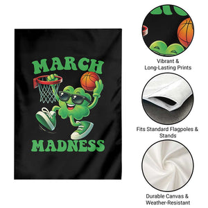 Basketball St Patricks Day Garden Flag Mad Madness Irish Shamrock Playing Basketball Player Team Boys TS10 Print Your Wear