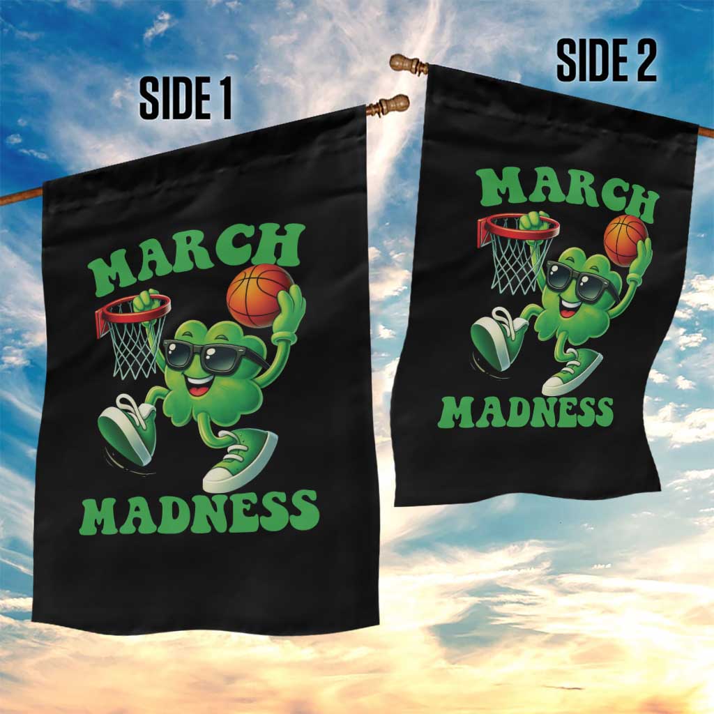 Basketball St Patricks Day Garden Flag Mad Madness Irish Shamrock Playing Basketball Player Team Boys TS10 Print Your Wear