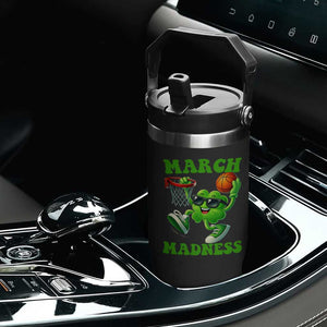 Basketball St Patricks Day Flip Straw Tumbler Mad Madness Irish Shamrock Playing Basketball Player Team Boys TS10 Print Your Wear