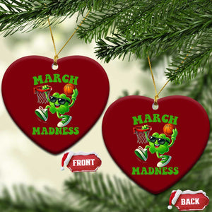 Basketball St Patricks Day Ceramic Ornament Mad Madness Irish Shamrock Playing Basketball Player Team Boys TS10 Print Your Wear