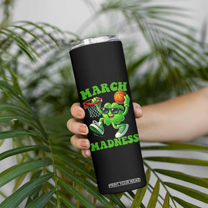 Basketball St Patricks Day Skinny Tumbler Mad Madness Irish Shamrock Playing Basketball Player Team Boys TS10 Print Your Wear