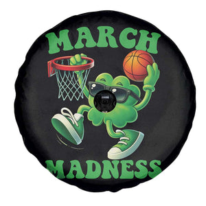 Basketball St Patricks Day Spare Tire Cover Mad Madness Irish Shamrock Playing Basketball Player Team Boys TS10 Print Your Wear