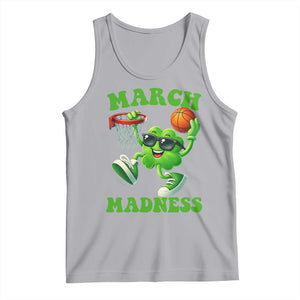 Basketball St Patricks Day Tank Top Mad Madness Irish Shamrock Playing Basketball Player Team Boys TS10 Athletic Heather Print Your Wear