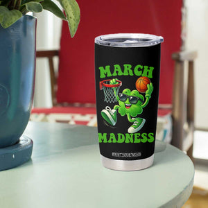 Basketball St Patricks Day Tumbler Cup Mad Madness Irish Shamrock Playing Basketball Player Team Boys TS10 Print Your Wear