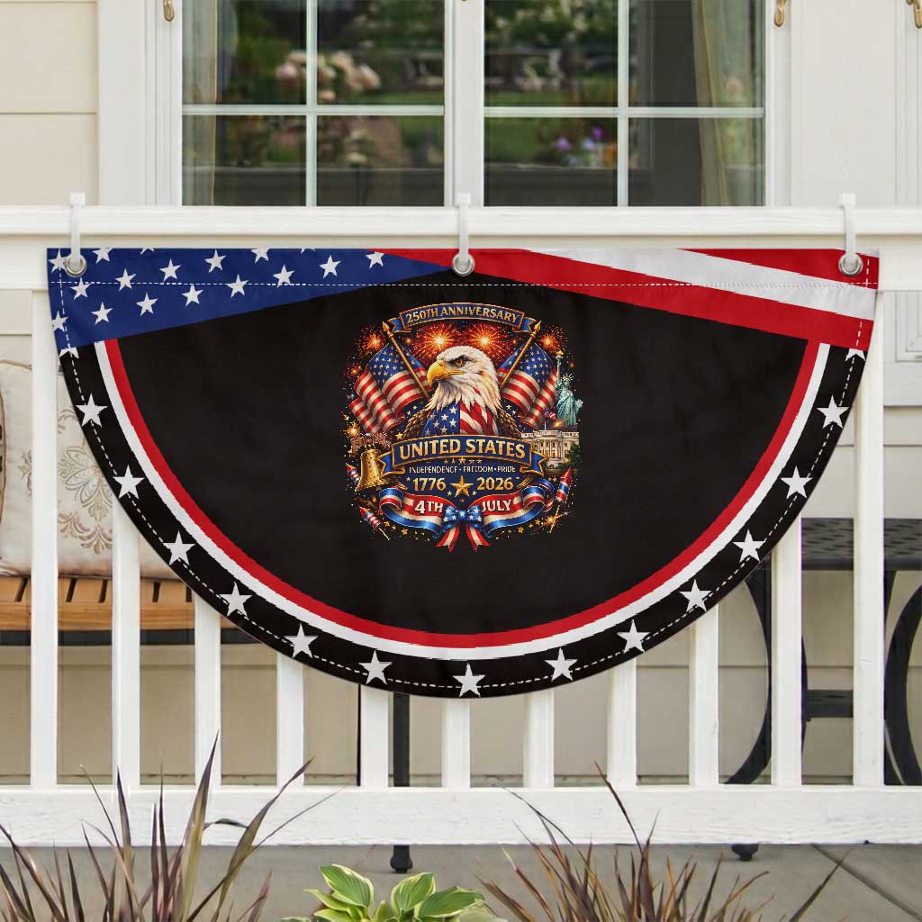 250 Years Of Freedom America Patriotic Fan Flag USA Independence 250th Anniversary 1776 2026 Eagle Flag