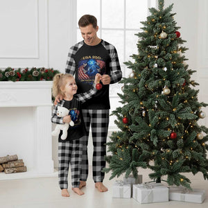 US 250th Anniversary Plaid Pajama Set 250 Years One Nation Under God Christian Patriotic Cross USA Flag TS10 White Plaid Print Your Wear