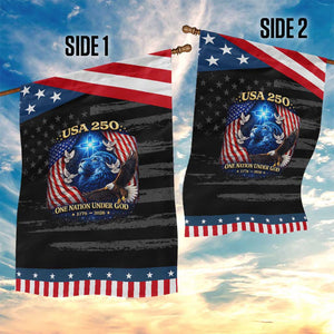 US 250th Anniversary Garden Flag 250 Years One Nation Under God Christian Patriotic Cross USA Flag TS10 Print Your Wear