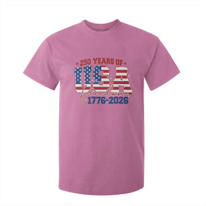 USA 250 Years Of Freedom T Shirt For Kid USA Independence 250th Anniversary 1776 2026 Patriotic Flag TS10 Azalea Print Your Wear
