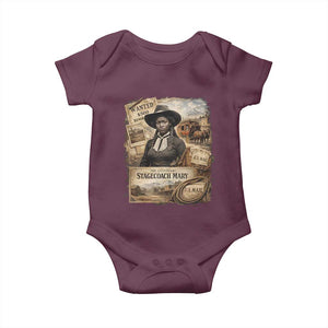 Black History Black Cowgirl Baby Onesie Western Rodeo African American Melanin Texas Women TS10 Maroon Print Your Wear