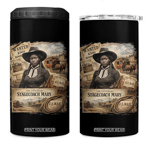 Black History Black Cowgirl 4 in 1 Can Cooler Tumbler Western Rodeo African American Melanin Texas Women TS10 One Size: 16 oz Black Print Your Wear