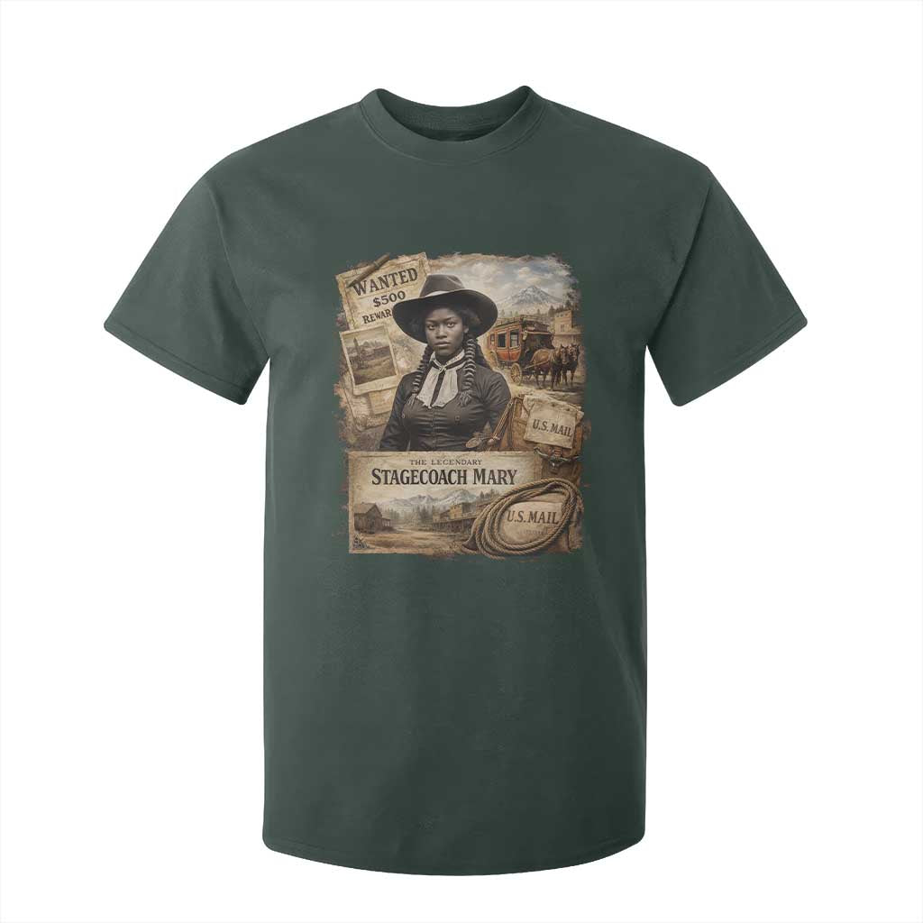 Black History Black Cowgirl T Shirt For Kid Western Rodeo African American Melanin Texas Women TS10 Dark Forest Green Print Your Wear