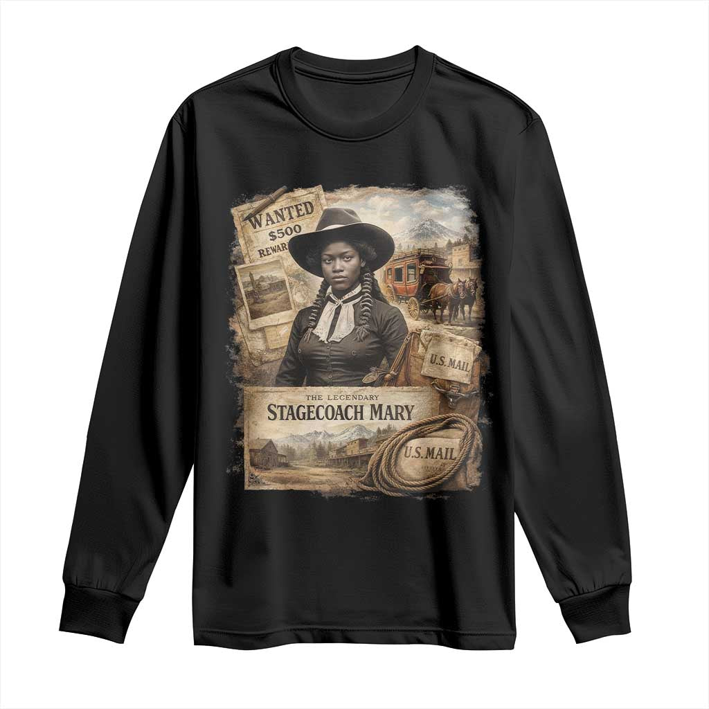 Black History Black Cowgirl Long Sleeve Shirt Western Rodeo African American Melanin Texas Women TS10 Black Print Your Wear