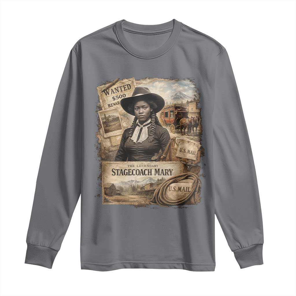Black History Black Cowgirl Long Sleeve Shirt Western Rodeo African American Melanin Texas Women TS10 Charcoal Print Your Wear