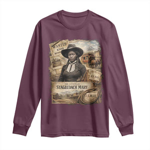 Black History Black Cowgirl Long Sleeve Shirt Western Rodeo African American Melanin Texas Women TS10 Maroon Print Your Wear