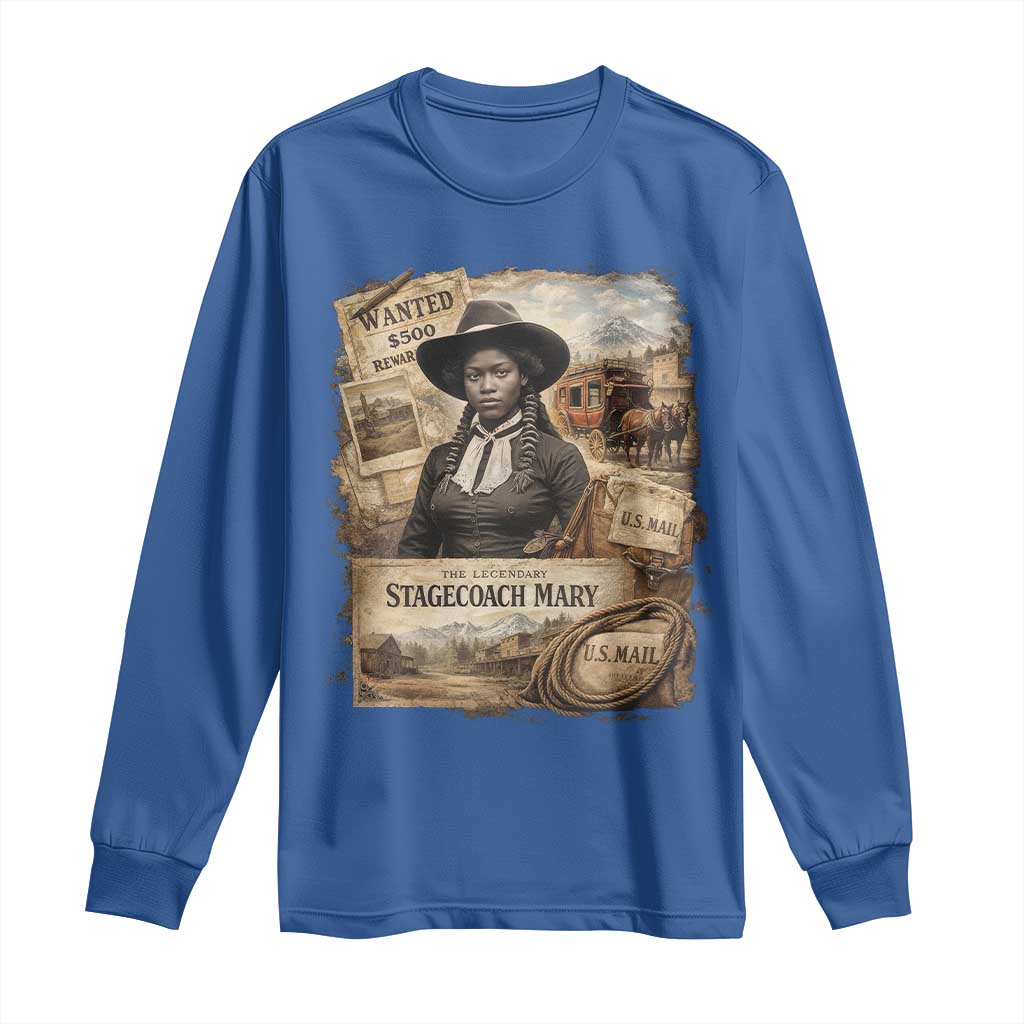 Black History Black Cowgirl Long Sleeve Shirt Western Rodeo African American Melanin Texas Women TS10 Royal Blue Print Your Wear