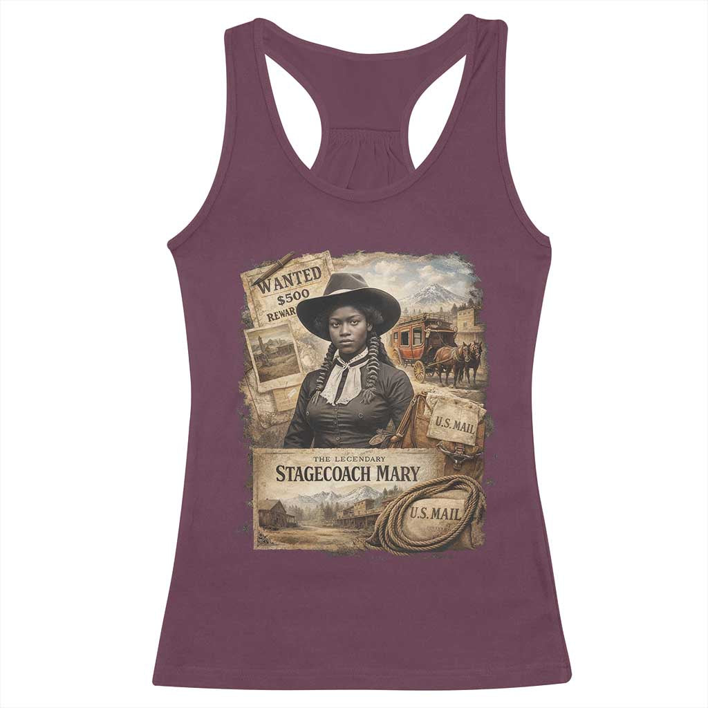 Black History Black Cowgirl Racerback Tank Top Western Rodeo African American Melanin Texas Women TS10 Maroon Print Your Wear