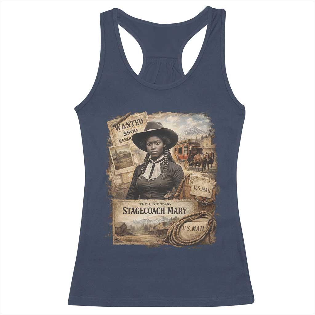 Black History Black Cowgirl Racerback Tank Top Western Rodeo African American Melanin Texas Women TS10 Navy Print Your Wear