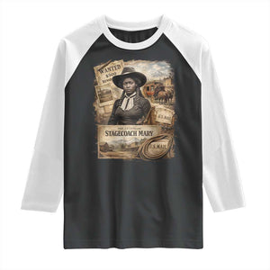Black History Black Cowgirl Raglan Shirt Western Rodeo African American Melanin Texas Women TS10 Black White Print Your Wear
