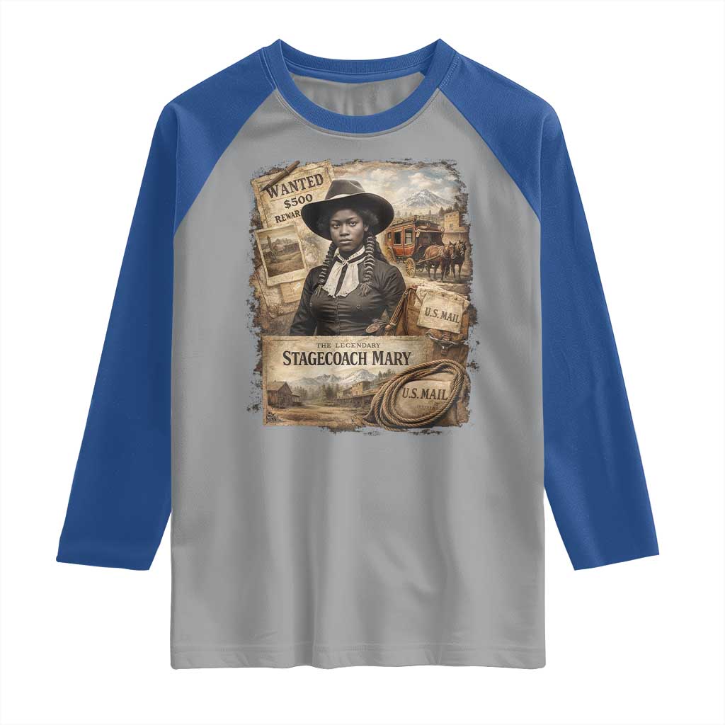 Black History Black Cowgirl Raglan Shirt Western Rodeo African American Melanin Texas Women TS10 Sport Gray Royal Print Your Wear