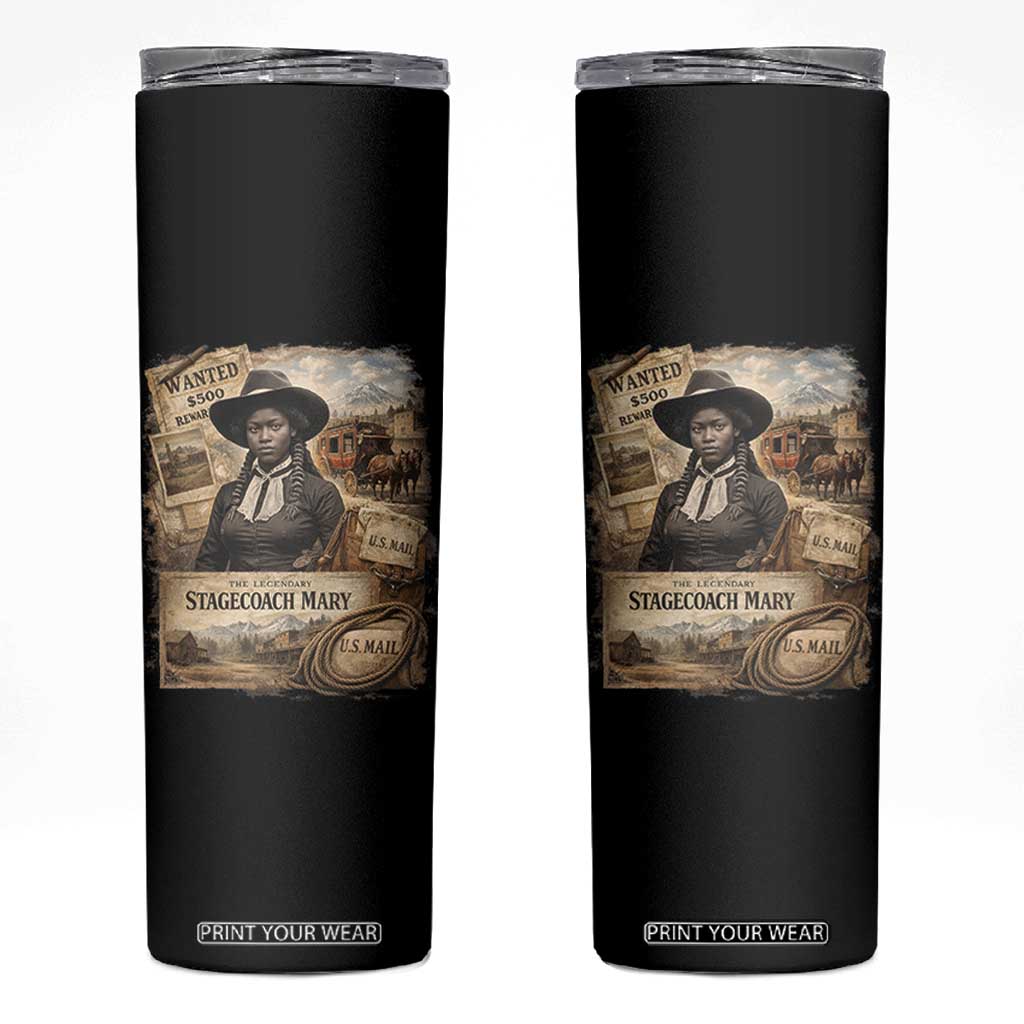 Black History Black Cowgirl Skinny Tumbler Western Rodeo African American Melanin Texas Women TS10 Black Print Your Wear