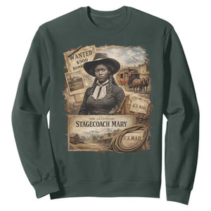 Black History Black Cowgirl Sweatshirt Western Rodeo African American Melanin Texas Women TS10 Dark Forest Green Print Your Wear