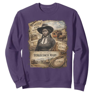 Black History Black Cowgirl Sweatshirt Western Rodeo African American Melanin Texas Women TS10 Purple Print Your Wear