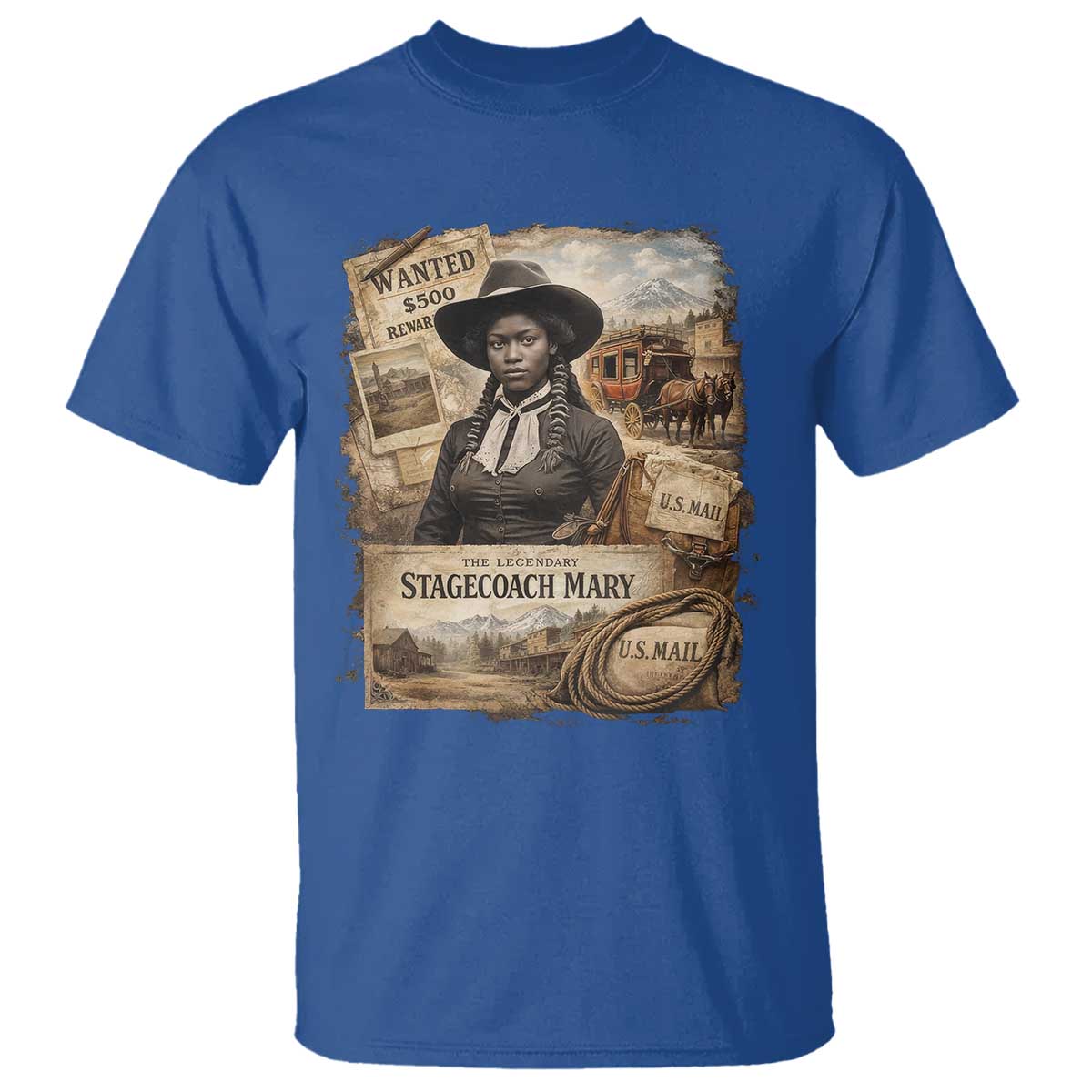 Black History Black Cowgirl T Shirt Western Rodeo African American Melanin Texas Women TS10 Royal Blue Print Your Wear